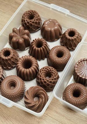 Foto resep Puding Roti Tawar Coklat dan Saos vla