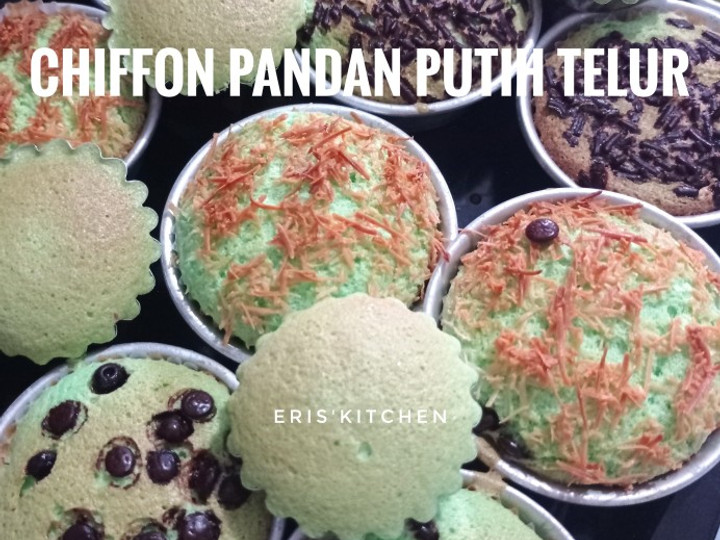 Cara Gampang Menyiapkan Chiffon pandan putih telur, Enak