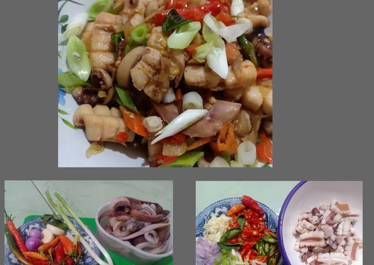 Resep Tumis cumi pedas manis, Enak