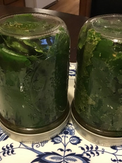 A picture of California Farm pickled Grape Leaves.