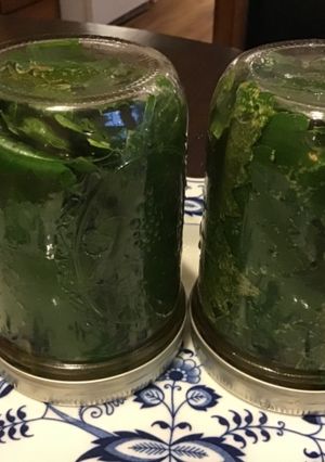 A picture of California Farm pickled Grape Leaves.