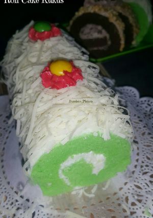 Foto resep #213 Roll cake kukus rasa pandan keju