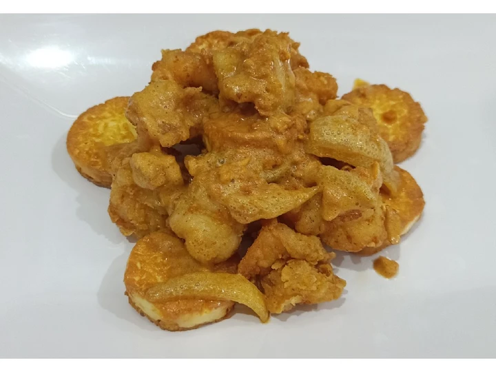 Langkah Mudah untuk Menyiapkan Resep Tofu udang saus telur asin yang Sempurna Anti Ribet, Bikin Ngiler