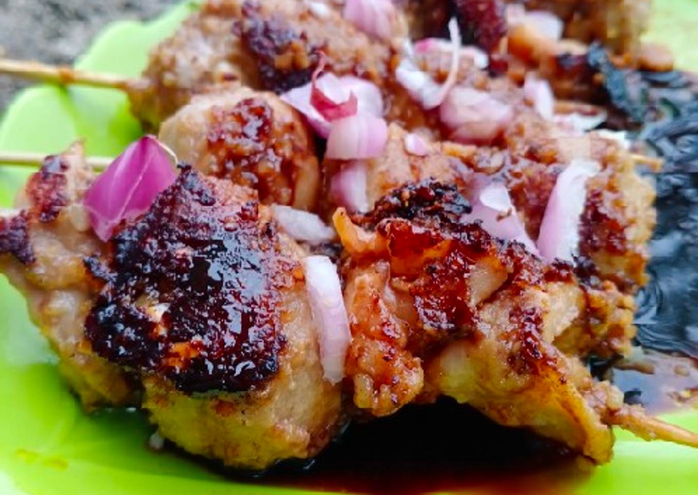 Sate Ayam mix Bakso