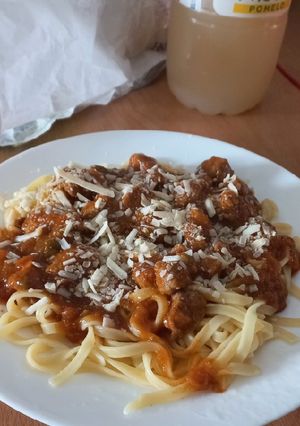 Una foto de Salsa Boloñesa con carne de cerdo (Bondiola)