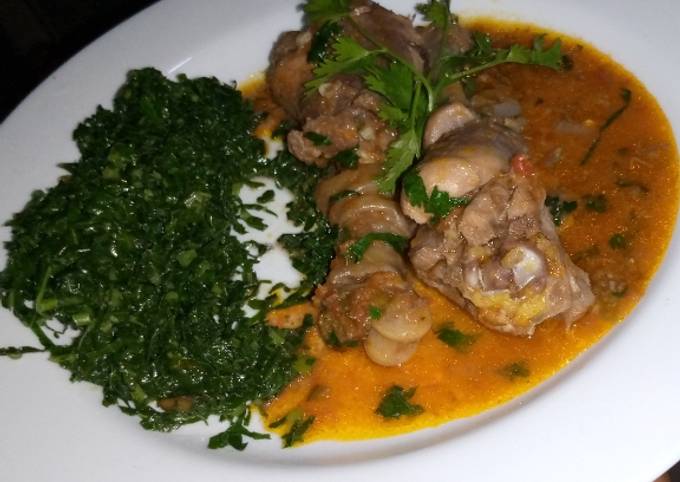 Kienyeji chicken stew