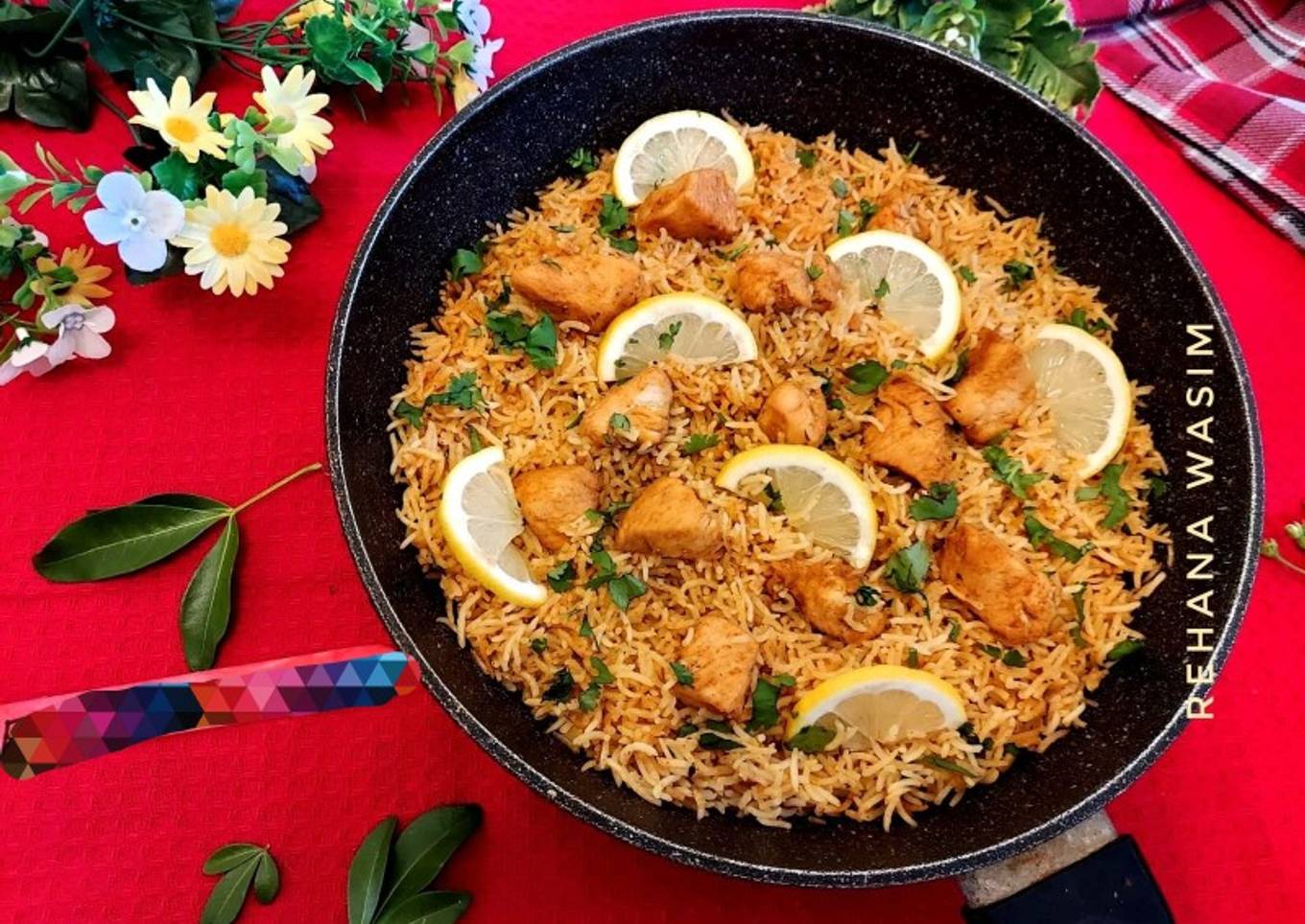 One pan lemon and herbs rice ðŸ‹ðŸš