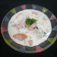 Vegetable raita A picture of Vegetable raita.