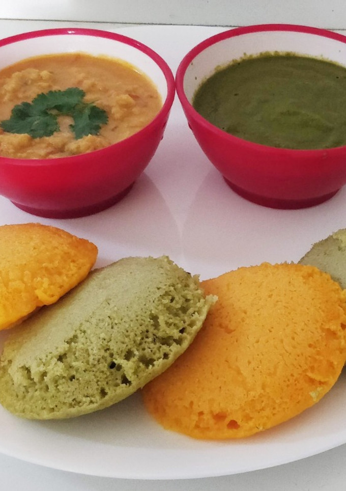 முடக்கத்தான் புதினா வரகரிசி இட்லி மற்றும் கேரட் வரகரிசி இட்லி செய்முறை முக்கிய புகைப்படம்