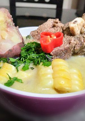 Una foto de Sopa de chochoca (Maíz molido)👍🇵🇪