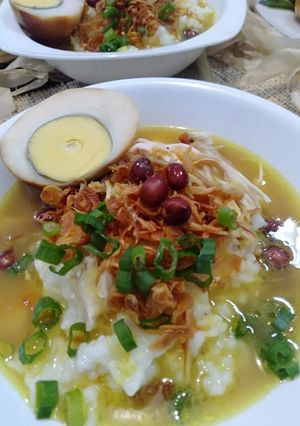 Foto resep Bubur Ayam Kuah Kuning
