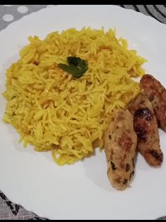 صورة لوصفة ارز بالكفتة