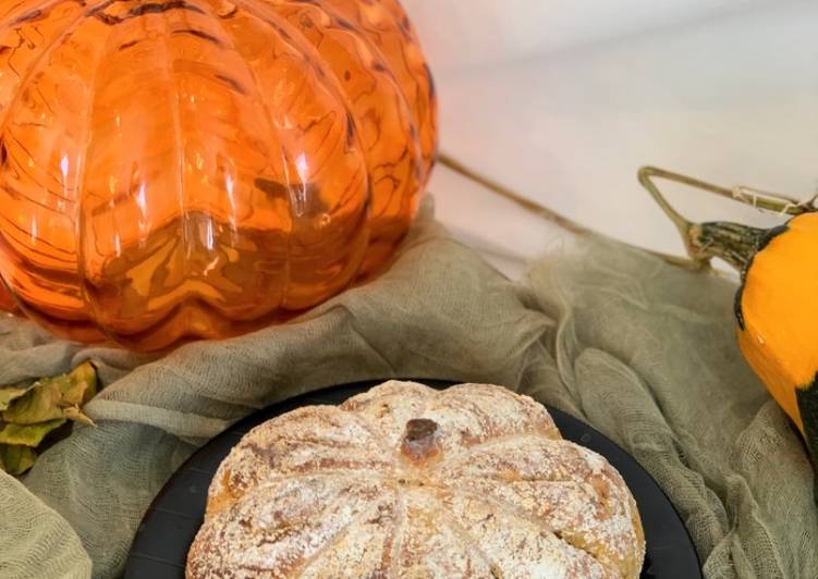 Steps to Prepare Favorite Pumpkin Bread (Boule)