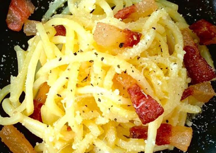 Spaghetti di Patate alla Carbonara