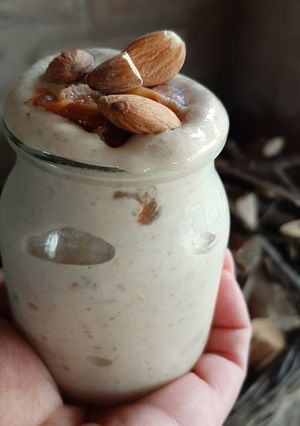 Una foto de Helado de banana con dulce de leche