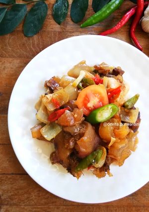 Foto resep Tumis kikil sapi