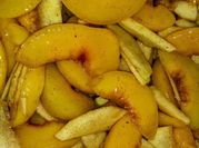 A picture of peach crisp