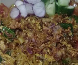 Resep Populer Bihun goreng pedas Enak Bergizi