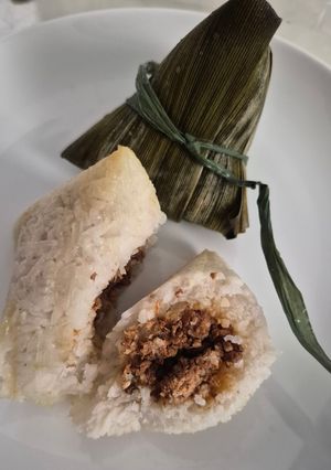 Foto resep Bacang Beras Isi Ayam Kecap