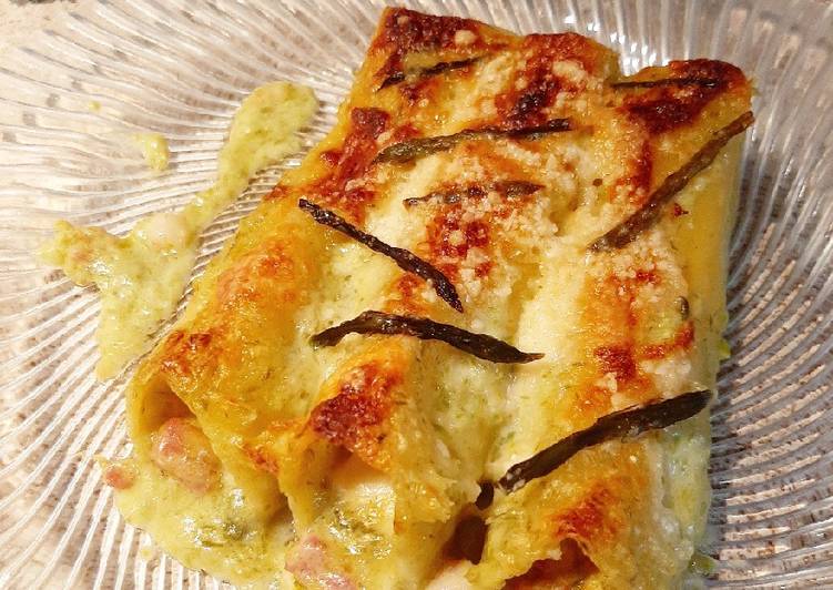 Recetta di Ultimate Cannelloni Asparagi e Pancetta affumicata