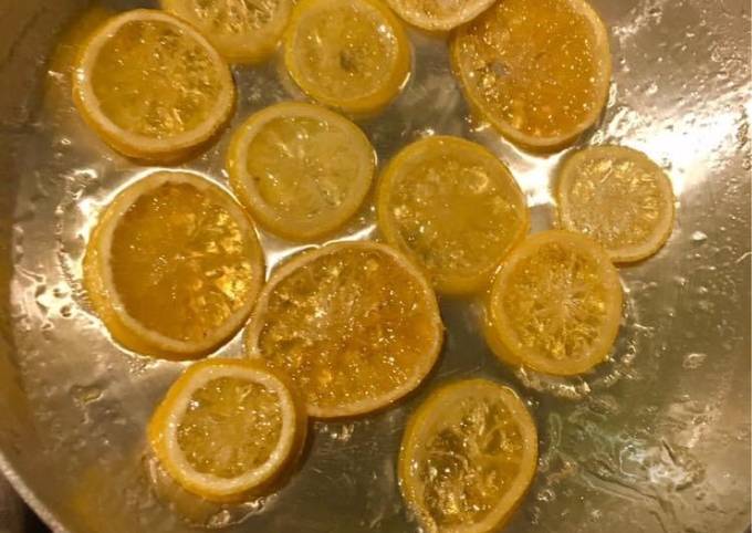 HOMEMADE LEMON SLICE CANDIED: