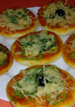 صورة لوصفة ميني بيتزا 🍕😍