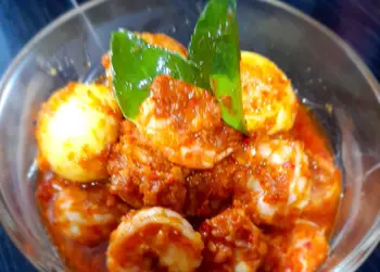 Resep Populer Balado udang telur terasi Sedap