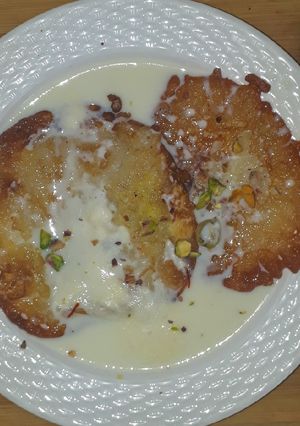 A picture of Rabri Malpua.