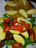 Pechuga con ensalada fruta y miel a la Mario's