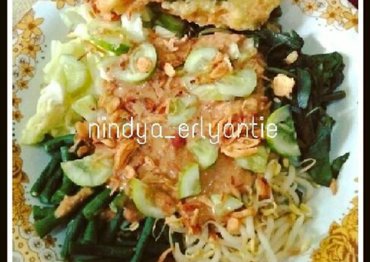 Pecel Sayur &amp; Tempe Mendoan