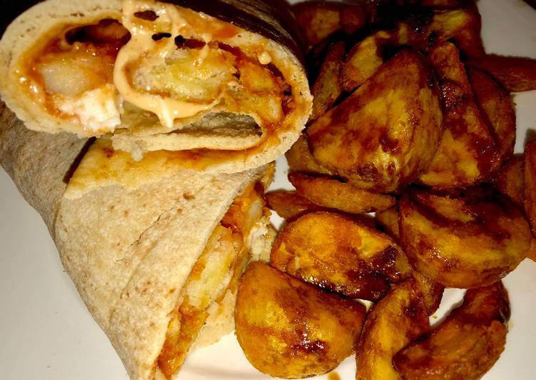 ساندوش بطاطا ودجز 🥔 مع صوص الثوميه الحاره 🌶👩🏻‍🍳