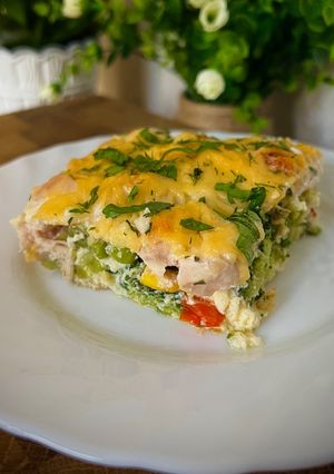 Фото Запіканка з куркою і овочами.