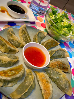 Una foto de Gyozas de Espinacas y Gambas