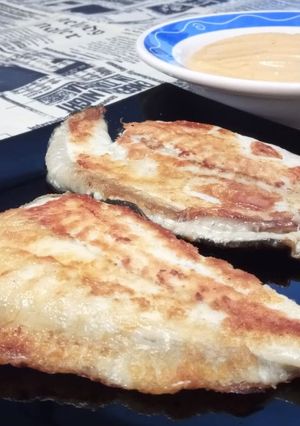Una foto de Rodaballo a la Plancha con Salsa Rouille