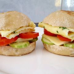 A picture of Vegetarian burger with homemade sourdough bun.