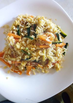 A picture of Vegetable rice.