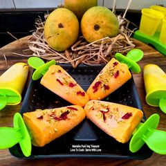 A picture of Mango Malai Kulfi - Summer Special Frozen Dessert.