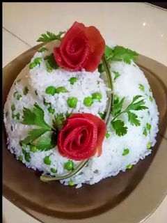 صورة لوصفة طبق ارز ابيض بالخضار