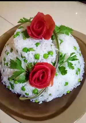 صورة لوصفة طبق ارز ابيض بالخضار