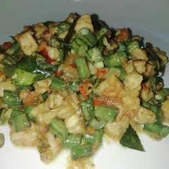 รูปของ 34. Oseng tempe kacang panjang