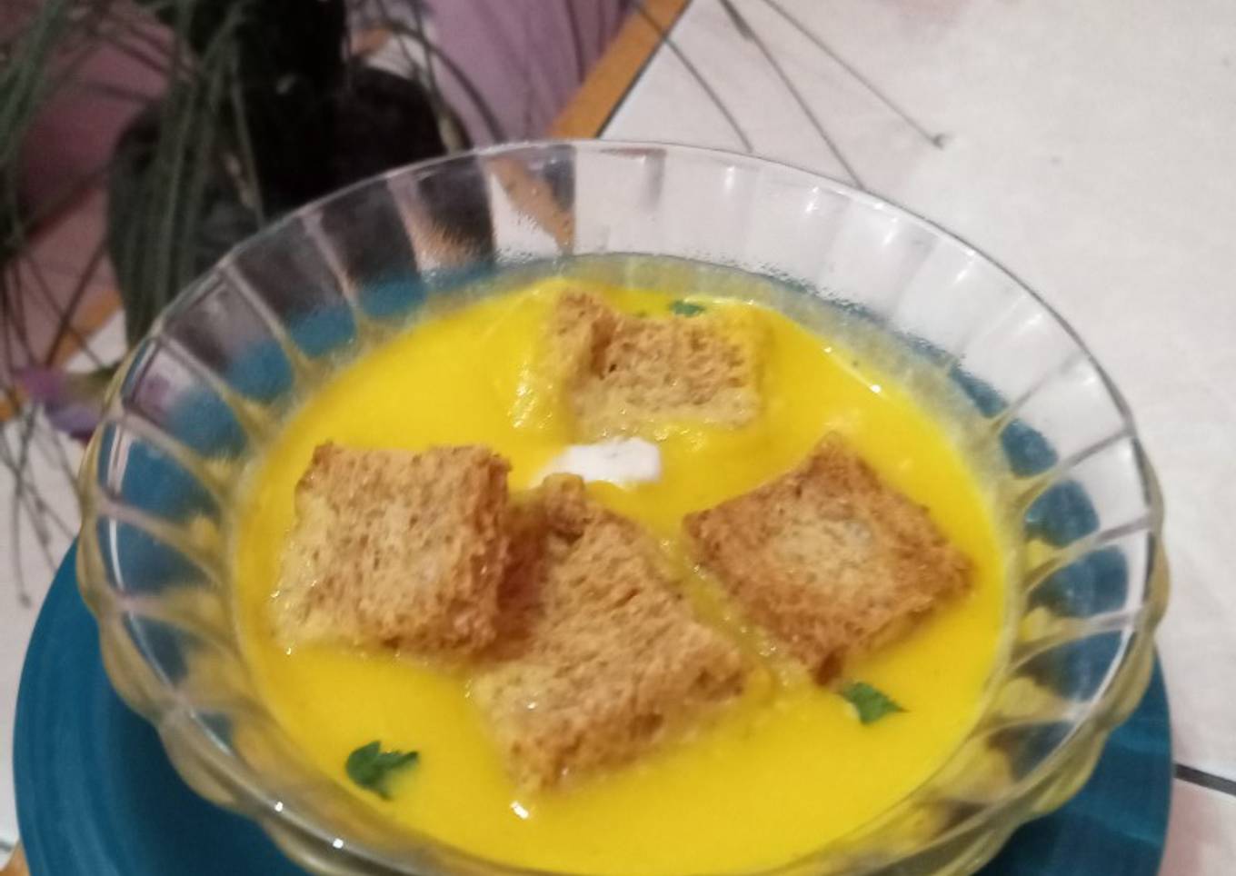 Chicken pumpkin soup