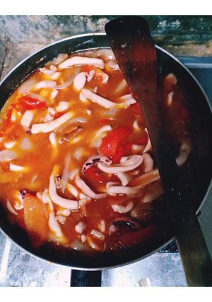 Foto resep Cumi Pedas Asam Manis simple
