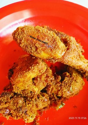 Foto resep Ayam goreng serundeng lengkuas halus