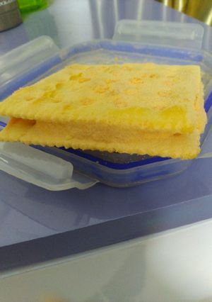 Hình của món Bánh quy kẹp phomai dẻo.