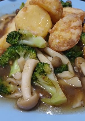 Foto resep Tumis Jamur Shimeji Brokoli Tahu