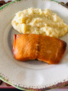 Una foto de Salmón simple al horno