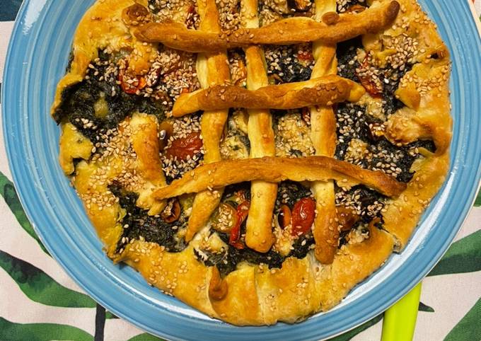 Guida passo passo a Fai Fatto in casa Sfoglia spinaci sesamo e robiola