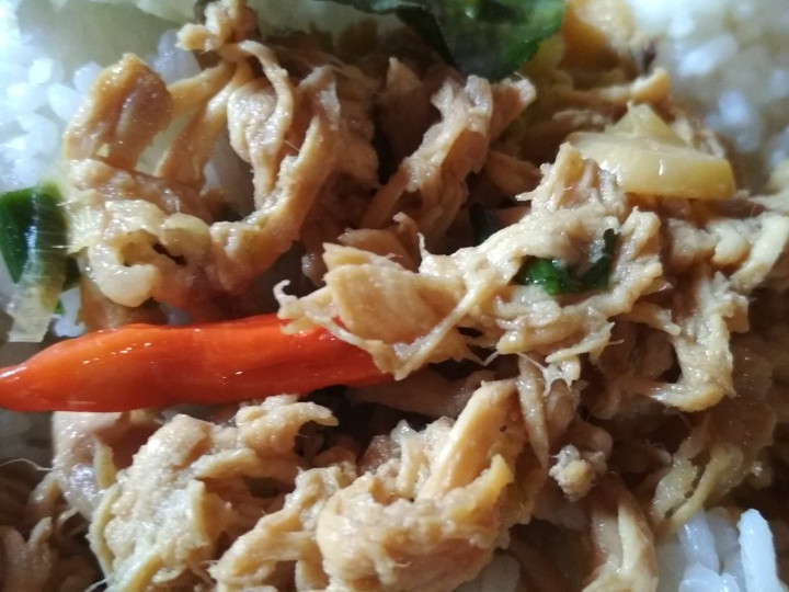 Resep Ayam suwir manis (ora) pedas Anti Gagal