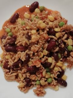 Csilis bab recept fotója