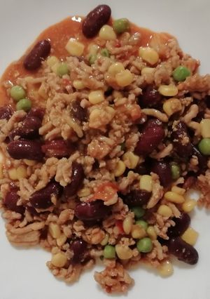 Csilis bab recept fotója